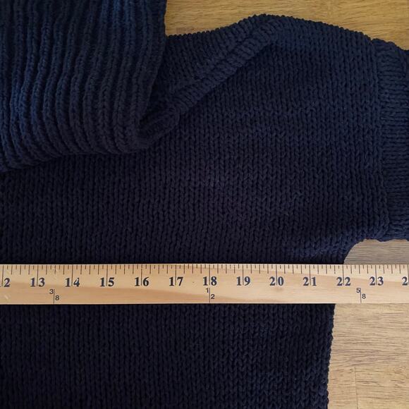 wonderly Women's Knit Cowl Neck Sweater Medium Black Soft Chenille Pullover - Picture 11 of 12